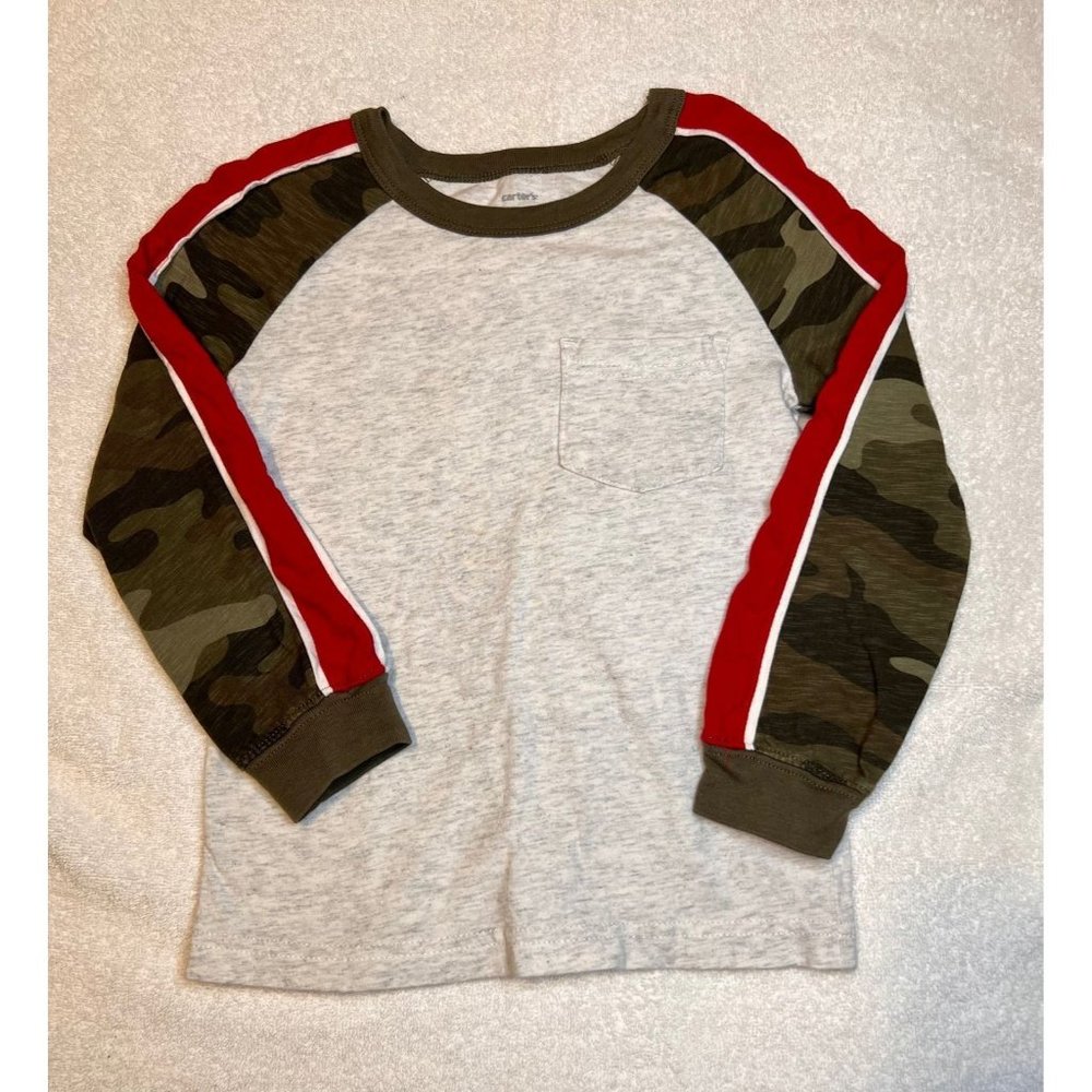 Carters 4t long sleeve Camo red